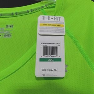Under Armour Green Long Sleeve Shirt Womens